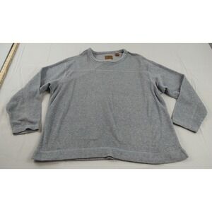 St. John's Bay Fleece Pullover Men XL Gray Long Sleeve Outdoors‎ Thermal (762)
